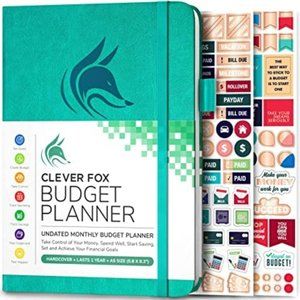 Clever Fox Budget Planner - Undated - Expense Tracker Notebook